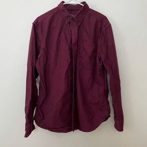 Boden men’s button-down polka dot dress shirt sz L